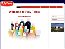 Tablet Screenshot of polytainer.com